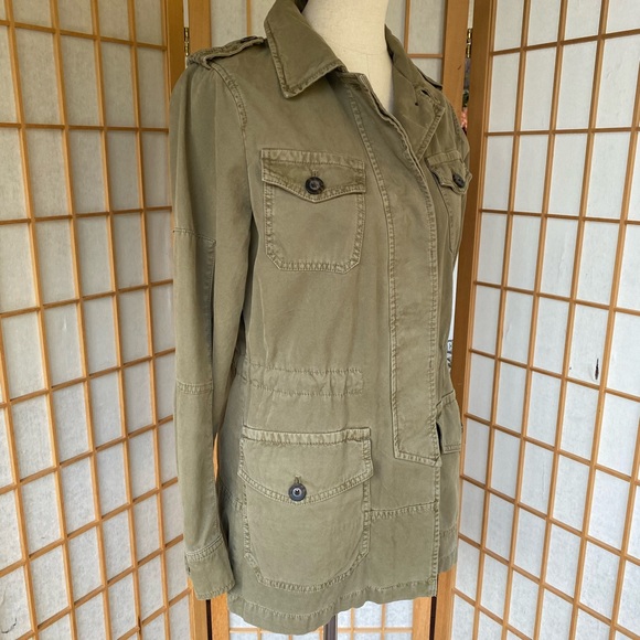 Banana Republic Green Utility Jacket SZ S - Picture 3 of 12